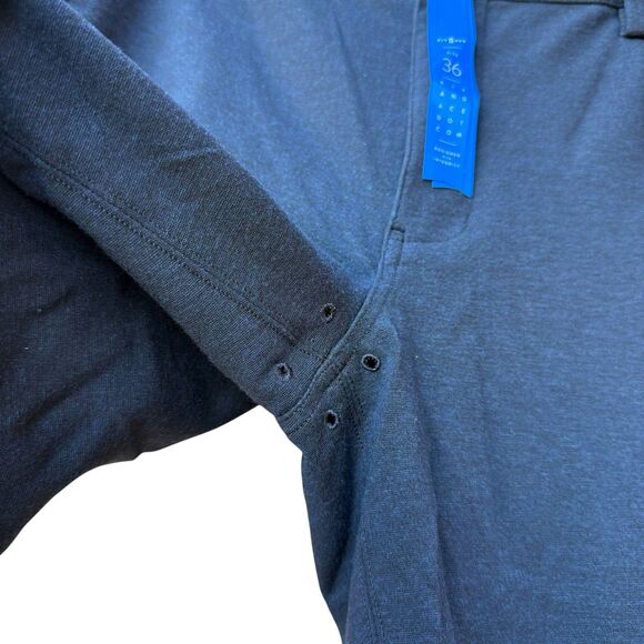 Kit and Ace Men’s Black Tech Dress Pants Size 36 Slim Fit Work Travel - Picture 6 of 13